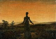 Caspar David Friedrich Woman before the Rising Sun oil